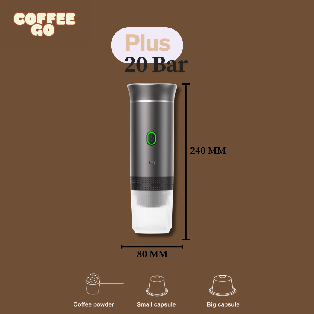 Cafetière Expresso Portable 3-en-1 Sans Fil – TravelBrew Pro